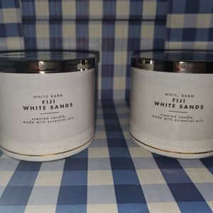 Bath & body works fiji white sands 3 wick candles
